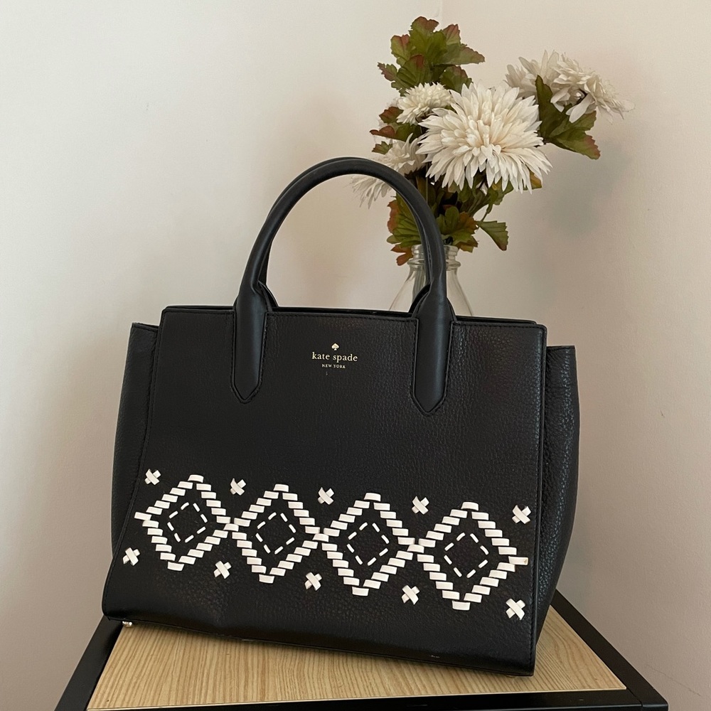 Kate Spade Geometric Embroidered Tote